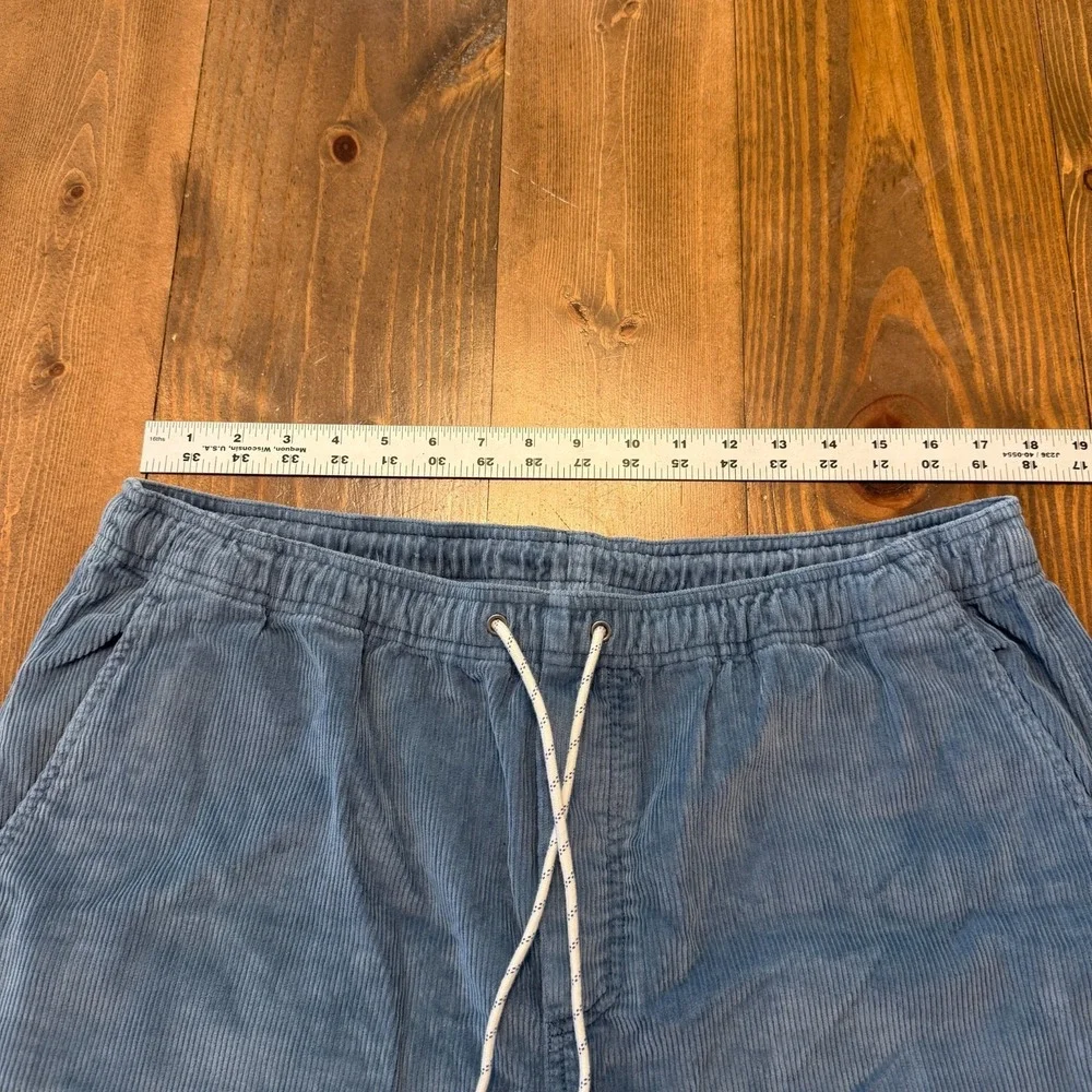 Faherty Blue Corduroy Flat Front Shorts